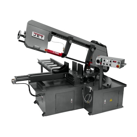 Jet MBS-1323EVS-H-4, Semi-Automatic Dual Mitering Bandsaw 3HP 460V3HP 460V, 3-Ph, JT9-413415
