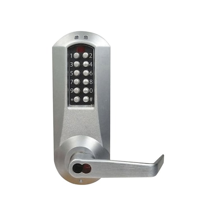 Dormakaba E-Plex 5200 Mortise Lock, 3,000 Access Codes, 30,000 Audit Events, 6/7-Pin SFIC Prep, Less Core, Sa E5266BWL-626-41