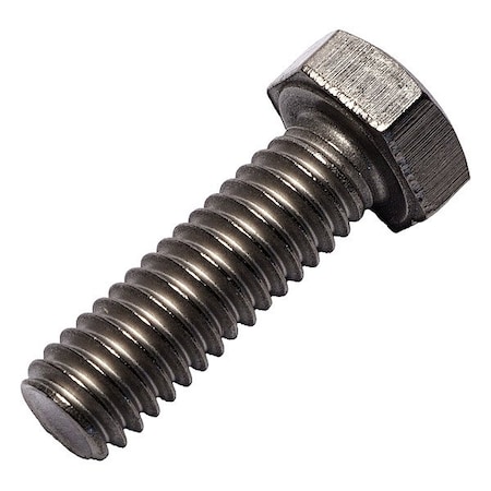 Grade 2, 5/16"-18 Hex Head Cap Screw, Plain Grade 2 Titanium, 1 in L