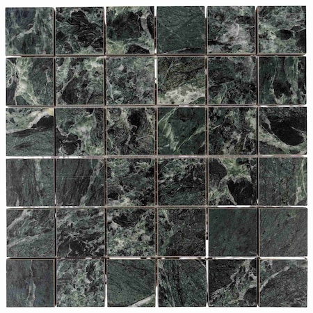 Apollo Tile Regalia 12x12 in. Verde Alpi Matte Gres Porcelain Uniform Square Mosaic Tile (5.82 sq ft/case) 6PK APVEL88VERMOS22