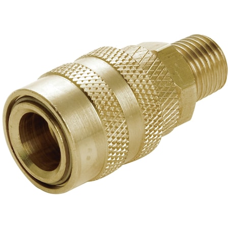 Perform Tool Coupler Fitting 1/4 In Male NPT; Straight; Brass; Single W3226