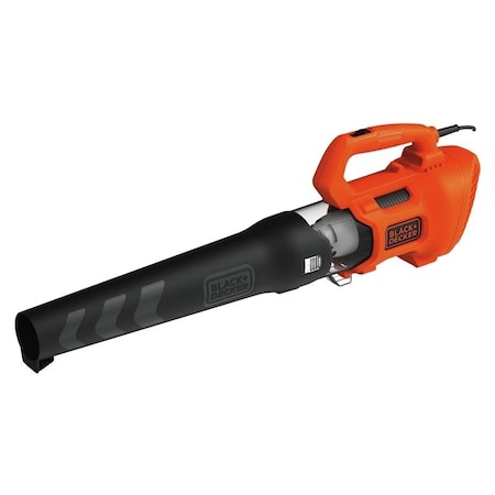 Black & Decker Black+Decker BEBL750 Electric Axial Leaf Blower, 120 V, 450 cfm, Corded Control BEBL750