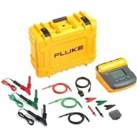 Fluke Insulation Tester, Display LCD, 10.6" L FLUKE-1555 FC KIT