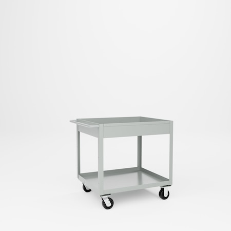 Pucel Tray Top Box Truck, 30 in W x 36 in D x 37 in H, 6 in Deep Box, Putty TT-3036-6P