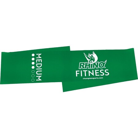 Champion Sports 4 ft. Therapy & Exercise Flat Band, Green - Medium FB4G