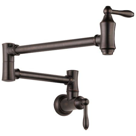 Delta Traditional Wall Mount Pot Filler 1177LF-RB