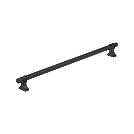 Amerock Davenport 12-5/8 inch 320mm Center-to-Center Matte Black Cabinet Pull BP36698MB