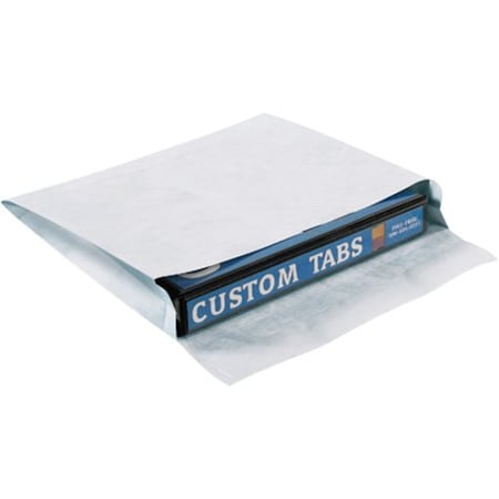 Box Packaging Tyvek Self Seal Expandable Envelopes, Side Opening, 10inW x 13inL x 2inD, White, 100/Pack TYE10132WS