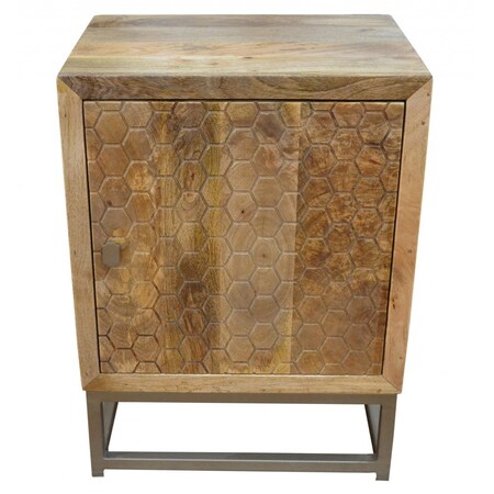 Homeroots 25" Natural Nightstand 488771