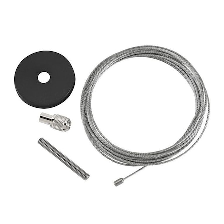 Keystone Canopy Cover Non-Feed Kit, Masonry Mount | 2" Circular | Black KT-LALED-2CC-3-NF-KIT-B