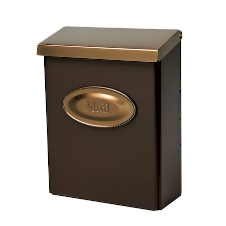 Architectural Mailboxes Designer Vertical Wall-Mount Locking Mailbox, Venetian Bronze DMVKGVAM