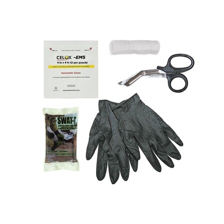 First Voice Stop the Bleed Kit, Celox 4" x 4" BSTOP4-03