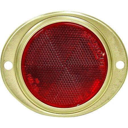 Pm Company Reflector Auto Alum Red 3In V472R