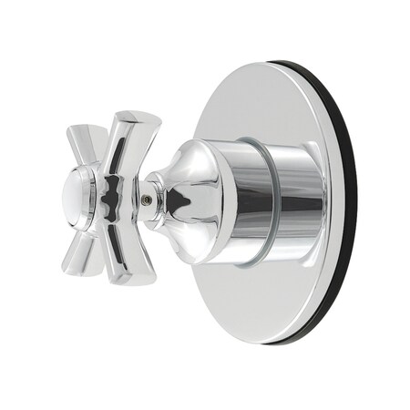 Kingston Brass Single-Handle Six-Way Diverter Valve with Round Trim Kit, Polished Chrome KS4031ZX