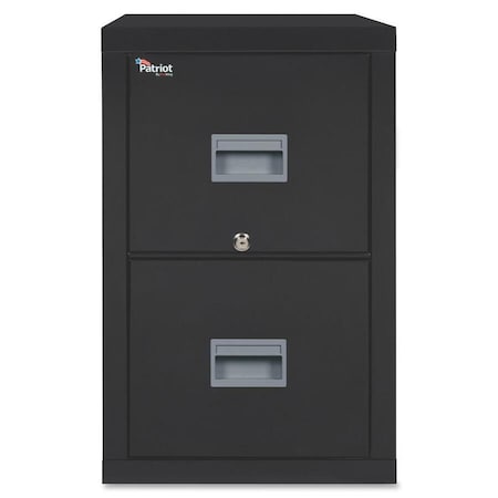 Fire King Fireking Fireproof 2 Drawer Vertical File Cabinet Letter 17-3/4"Wx31-9/16"Dx27-3/4"H Black 2P1831-CBL