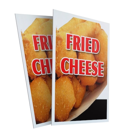 Signmission Fried Cheese, Plastic Signs Only 24 Inch x 36 Inch, Corrugated Plastic, 2PK CSB-2436-2PACK-Fried Cheese