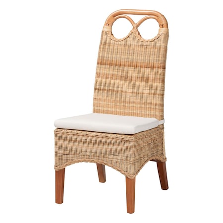 Bali & Pari Dyna Natural Rattan Dining Chair 266-14512-ZORO