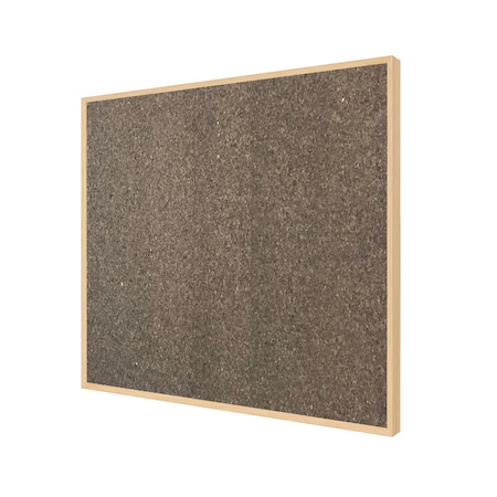Ghent Impression Chocolate Cork Bulletin Board, Maple Modern Frame, 3'H x 4'W IMM34MPKCH