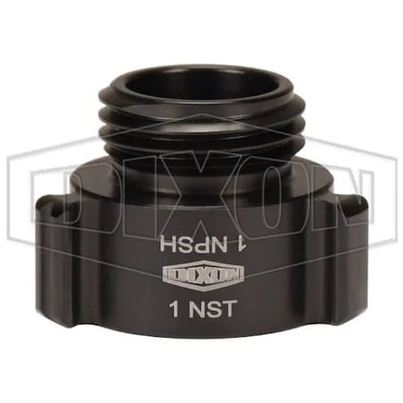 Dixon Style N37 Rocker Lug Hydrant Adapter, 1 in, FNPSH x MNST NH Connection, Aluminum, Hardcoat Anodize N37-10S10F