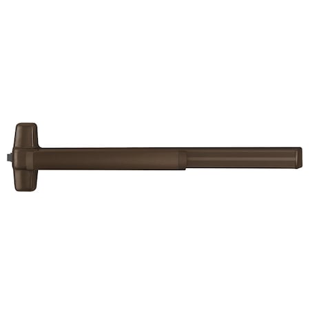 Von Duprin Grade 1 Rim Exit Bar, 48in Device, Exit Only, Less Trim, Less Dogging, Dark Bronze Anodized Aluminu RXQEL99EO 4 313