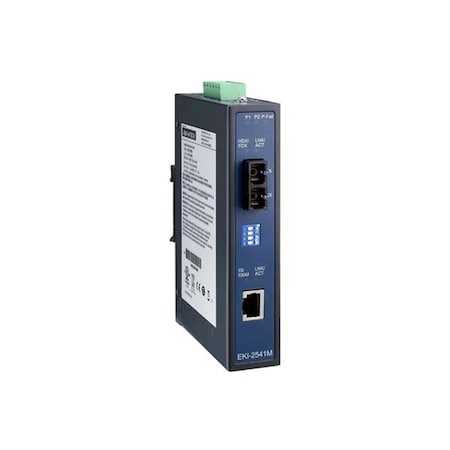 Advantech Ethernet to Single mode fiber media converter EKI-2541S-BE
