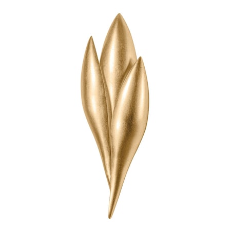 Troy Lighting Rose 1 Light Wall Sconce 6.25 In. Vintage Gold Leaf B1318-VGL