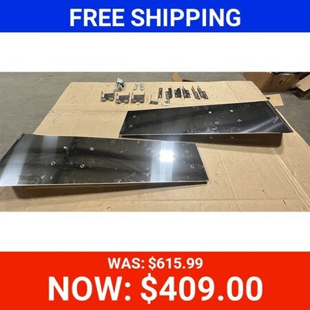 Replacement For Kenworth W990 Year 2020 11 In Stainless Steel Untie Drop Visor
