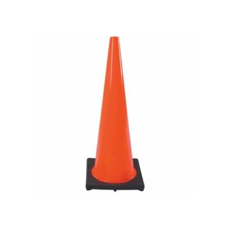 Cortina Safety Products DW Series Traffic Cone, 28 in H, 7 lb PVC, Orange/Black Base 831-03-500-07