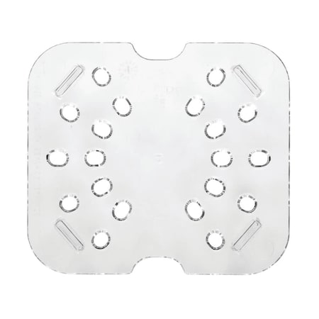 Cambro 1/6 SIZE CLEAR CAMWEAR FOOD PAN DRAIN SH 60CWD135