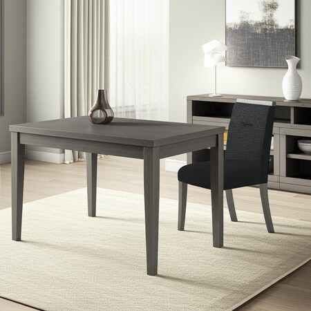 Homeroots Dark Gray Upholstered Fabric With Faux Crystal Bling Dining Side Chair 564887