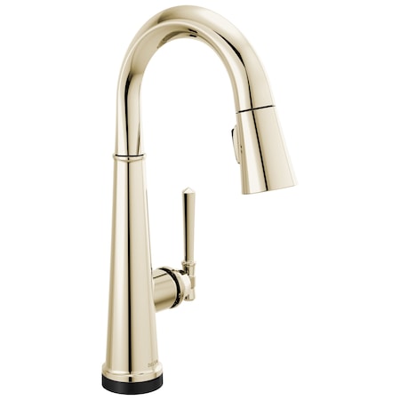 Delta Emmeline Touch2O Bar / Prep Faucet With Touchless Technology In Lumicoat Polished Nickel 9982TL-PN-PR-DST