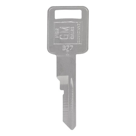 Homecare Products Automotive Universal Key Blank for B77 Single Sided for GM, Silver, PK10 HO3323222