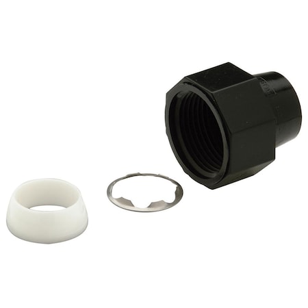 Zurn 1in X 3/4in Nom. Tube Nut-Ring-Cone Black QFNCR4QP