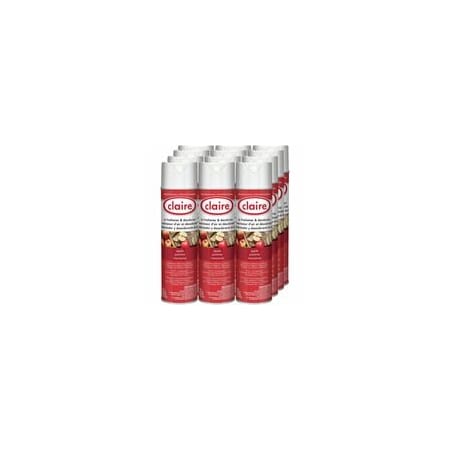 Claire Air Freshener/Deodorizer, Spray, 20 fl oz (0.6 quart), Apple, Odor Neutralizer, Ozone-safe, 12PK 1000000110