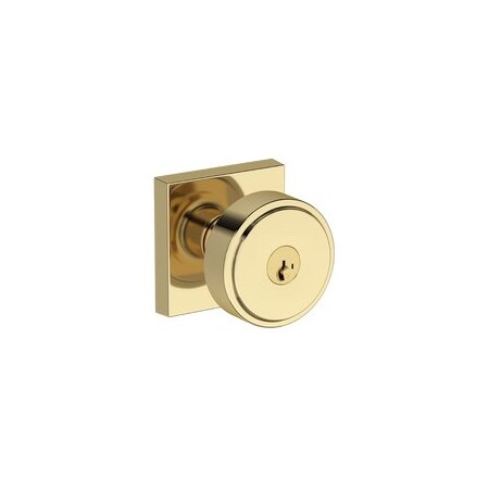 Baldwin Residential Door Knobs Keyed Entry Reversible Non-Lacquered Brass ENVASCSR031SMC