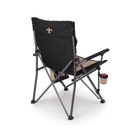Picnic Time Family Of Brands NFL New Orleans Saints - Logo - Big Bear XXL Camping Chair with Cooler 808-00-175-204-2
