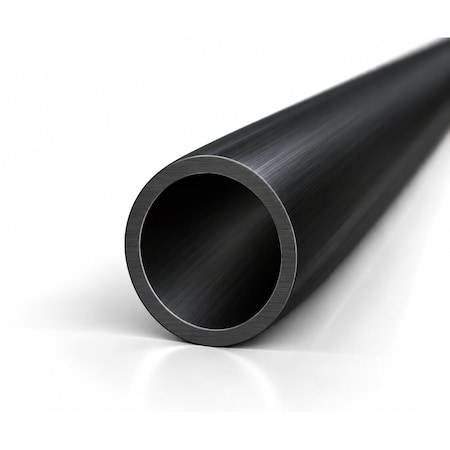 Brunner Aluminum Round Tube 1" Diameter x .050" wall, 6063-T5 4 Foot Black R16.05 BL4
