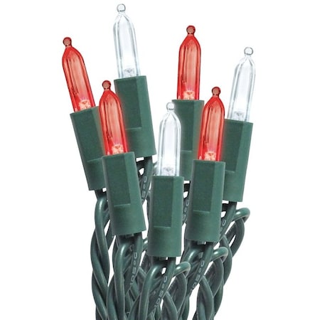 Santas Forest Mini String Lights, LED, Candy Cane, 50 Ct 27559