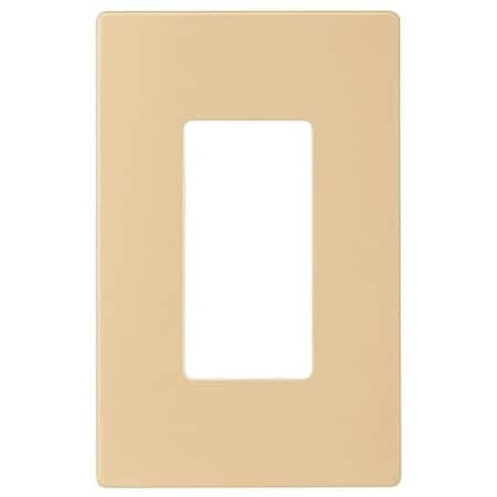 Arrow Hart PJS Wallplate, 4-7/8 in L, 3-1/8 in W, 1 -Gang, Polycarbonate, Ivory, High-Gloss PJS26V