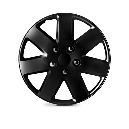 Altertrim 16 in Univ Hubcaps for steel wheel, Snap-On, (Blk Lacq), 4PK CHB-5058-BL-16