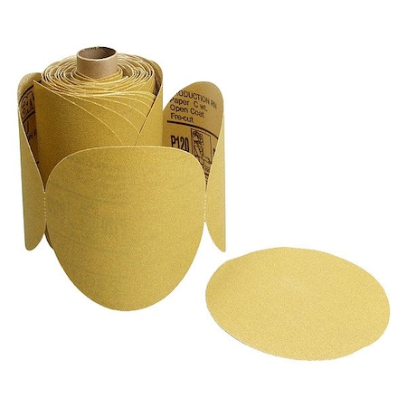3M PSA Sanding Disc Roll, 6in Dia, P220 G, PK4 7000119556