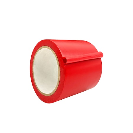 Wod Tape PVC, Red, 4 inch (96mm) W., 6 mil Thickness, 12 PK WOD VTC606-04000-12-60-RED