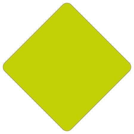 Sign Solutions Usa DG3 FLUOR Dbl .125 36'' Diamond Sheeted Blank, FYG US12DFG36DIADBLBLANK