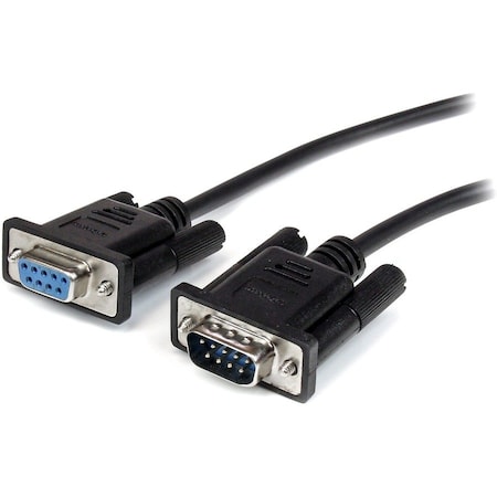 Startech.Com 2M BLACK STRAIGHT THROUGH DB9 RS232 SERIAL CABLE - DB9 RS232 SERIAL EXTENSION CABLE - MALE TO MXT1002MBK