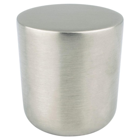 Curtilage Mini Zinc Round Knob, Brushed Nickel - Large CU2813149