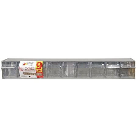 Quantum Storage Systems Small Gray Storage Tip Out Parts Bin RQTB309GY
