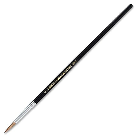 Charles Leonard Water Color Paint Brushes, No.7, 3/4in, Camel Hair, PK72 73507