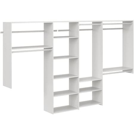 Easy Track Dual Tower 10-foot Basic Closet Kit, White PH156-WH