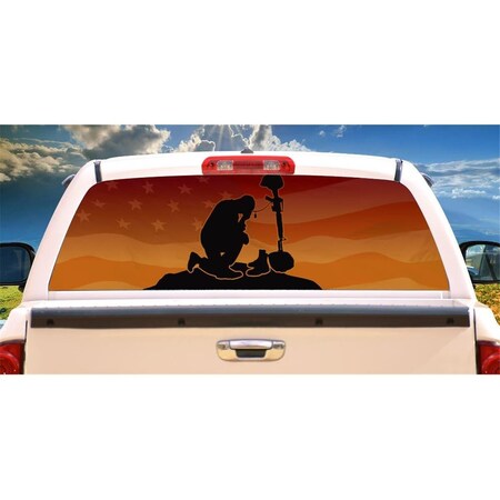 Amistad Decal - The Fallen Rear Window Graphic Truck View Thru Vinyl - Back AM3253411
