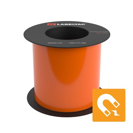 Labeltac Magnetic Supply 5in x 25ft LT9, Orange LT506M-C